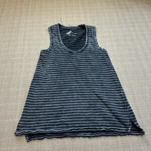 Pilcro Anthropologie Striped Tank Top Womens XS Navy Blue Sleeveless‎ Casual